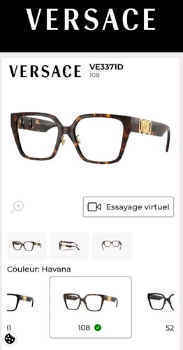 Lunette versace ve3371d - versace,