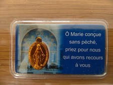 Carte Miraculeuse religieuse Doré Chapelle Notre Dame la Medaille VF /EB04