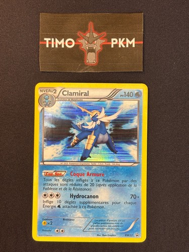 Carte pokémon clamiral bw22 - :,