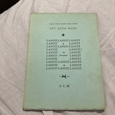 GUY LEVIS MANO LA NUIT DU