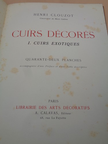 Henri clouzot cuirs - henri,