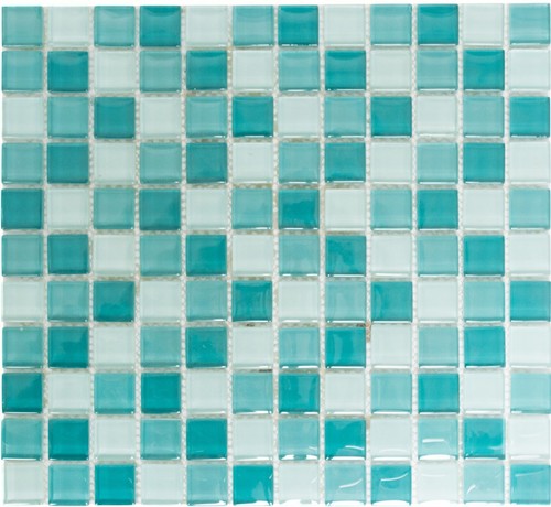 Pâte verre turquoise - verre, blanc