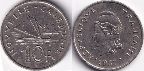 Francs 1967 nouvelle - 10,