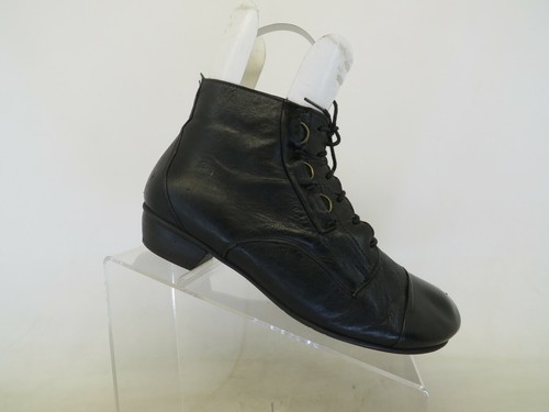 Brako black leather laces - leather,