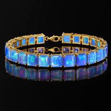 Bracelet tennis opale