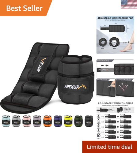 10lbs adjustable ankle weights - 10lbs,