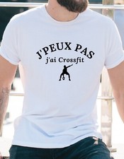 Tee-shirt j'peux pas j'ai crossfit - Cadeau crossfit - Fan de cross-fit