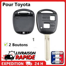 Coque clé plip pour Toyota Rav4 Prado Tarago Camry Celica avec lame et 2 boutons