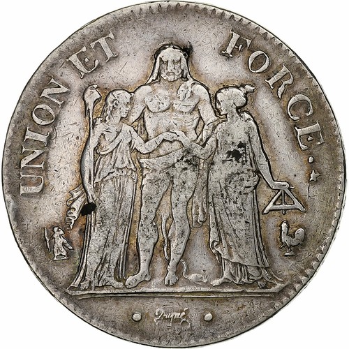 France francs union - 5, francs,