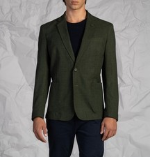 Veste tailleur en tricot tissé vert
