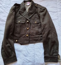 Blouson IKE Battle Dress laine kaki uniforme Ml 46 Légion Indochine Algérie