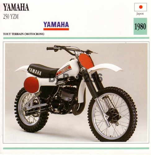 Fiche moto yamaha yzm 250 - yamaha, yz
