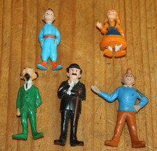 Lot figurines tintin milou - lot, tintin,