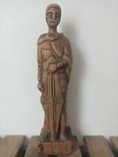 Statuette en bois Jeanne D'Arc Médiéval Chatolique D.ieu Femme