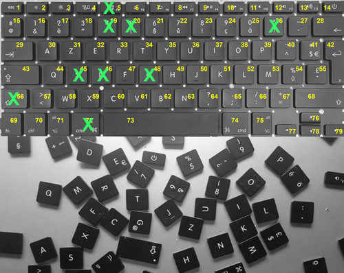 Ap04 touche clavier - touche, macbook