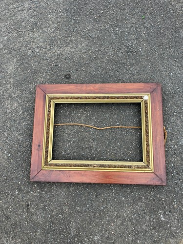Cadre ancien bois et - cadre, en