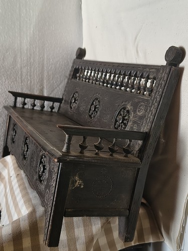 Ancien banc coffre - ancien, banc-coffre