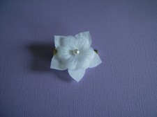 Barrette/pince cheveux enfant fille robe mariage/mariée/cérémonie Blanc Fleur