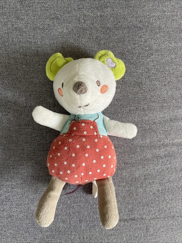 Doudou souris blanche - , rouge