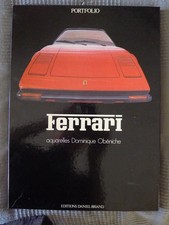 FERRARI COFFRET PORTOFOLIO FERRARI AQUARELLES OBENICHE 1980 .