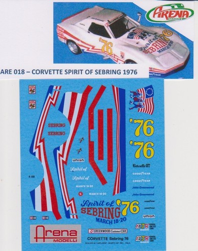 Decal corvette spirit of - #76,