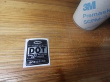Autocollants autocollants de restauration de casque Bell MOTO-3 06 DOT X1 vin...