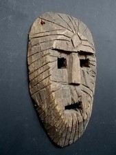 Tres Ancien Masque Chamanique , Inde / Tibet