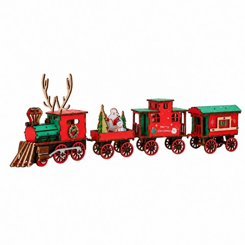 Train noël bois - train,