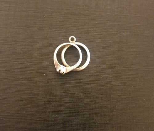 Bague double breloque - , en