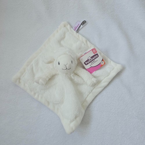Doudou ours plat blanc - plat, et