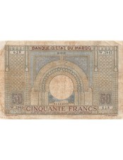 Maroc 50 Francs 28-10-1947 -