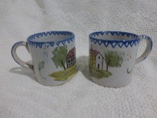 2 ANCIENNES TASSES FAIENCE