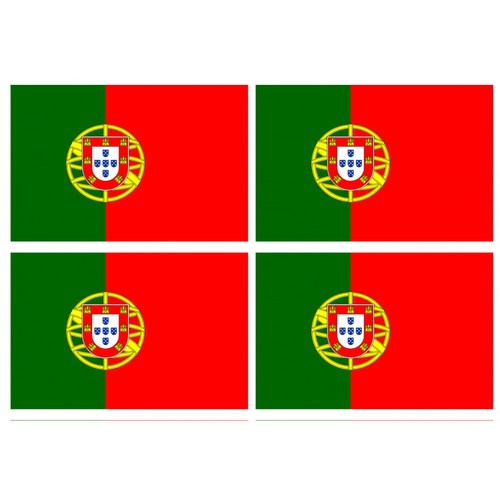 Drapeau portugal 4 stickers - -,
