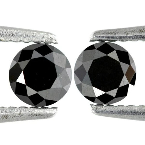 Ample noir moissanite diamant - noir,