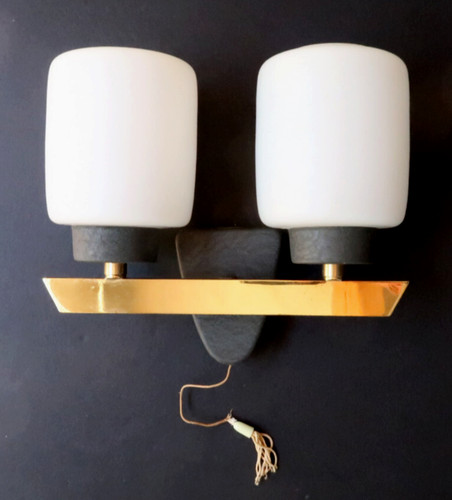 Superbe lampe applique laiton - lampe,