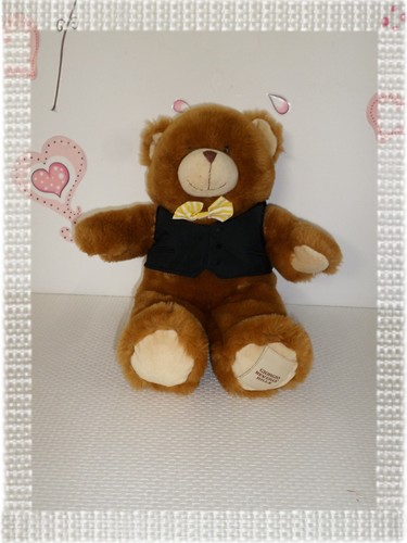 Peluche ours gilet noir - -,