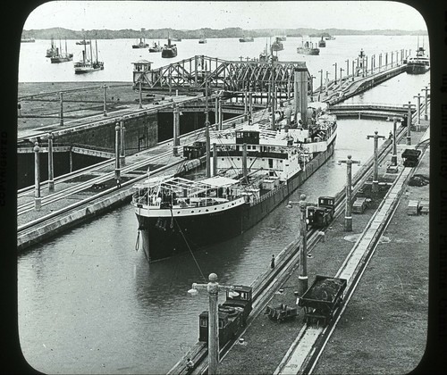 Magic lantern slide panama - slide,