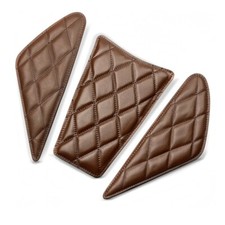 Grippe genoux de réservoir pour Kawasaki W 650 / W 800 / Standard PD3 brun