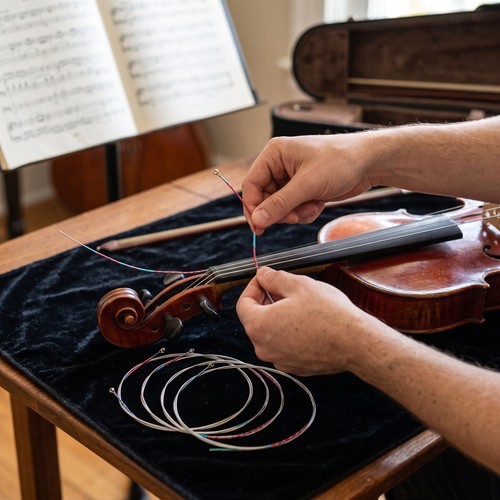 Cordes violon alto - âme, acier