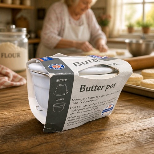 Emile henry white - emile, butter