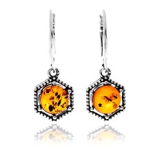 925 Argent Sterling & Ambre