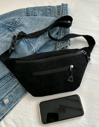 Sac banane velour côtelé - sac,
