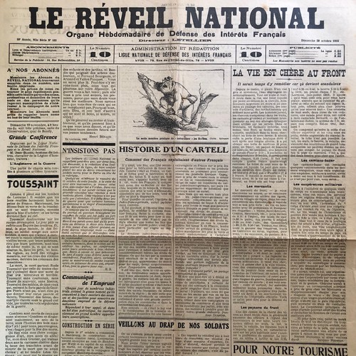 Journal reveil national ww1 - le,