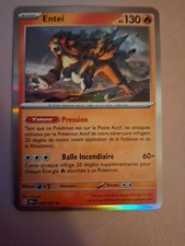 Carte Pokémon HOLO Entei 030/197 OBF Ecarlate Violet Flammes Obsidiennes FR NEUF