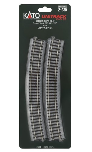 230 rails courbes ballastés - 2-230,