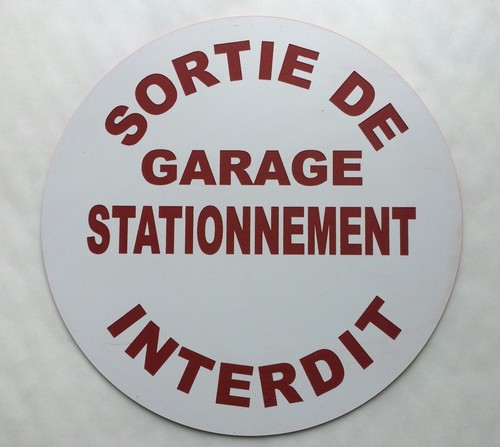 Panneau sortie garage - panneau, de