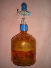 Bouteille ballon avec robinet chimie laboratoire scolaire deco loft