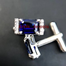 Boutons de manchette Saphir