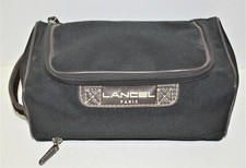 Lancel, Jolie trousse de toilette en toile noir, grand modèle