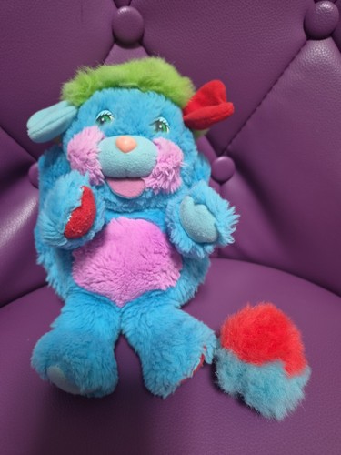 Peluche popples delplay - peluche, bleu